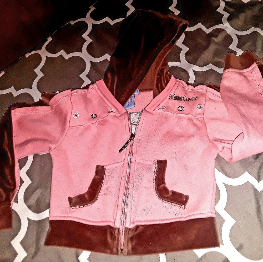 BUNDLE ONLY SKECHERS sz 5 hoodie butterfly graphic